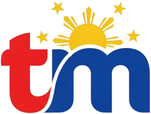 The TM SIM logo has a red “t” and a blue “m” with a yellow sun and three small yellow stars above.